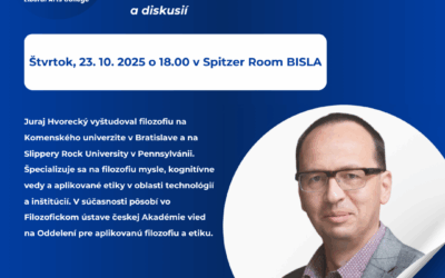 Prednáška Juraja Hvoreckého Etické aspekty sociálnej robotiky