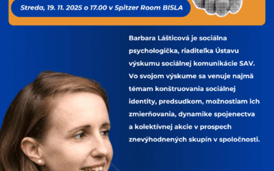 Prednáška Barbary Lášticovej Solidarita v rozdelenej spoločnosti