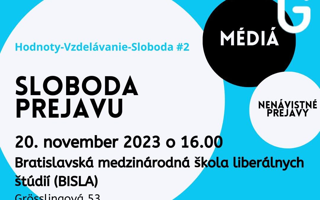 Diskusia: Sloboda prejavu v demokratickej spoločnosti