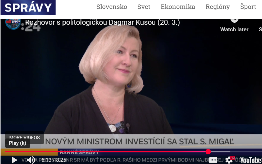Dagmar Kusá pre Správy STVR
